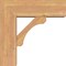 Ekena Millwork Legacy Block Smooth Bracket w/ Offset Brace, Western Red Cedar, 7 1/2"W x 22"D x 22"H BKT0806X22X22LEC05SWR - alternate 4